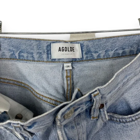 Agolde 90's Mid Rise Straight in Snapshot Size 24 - Picture 6 of 11